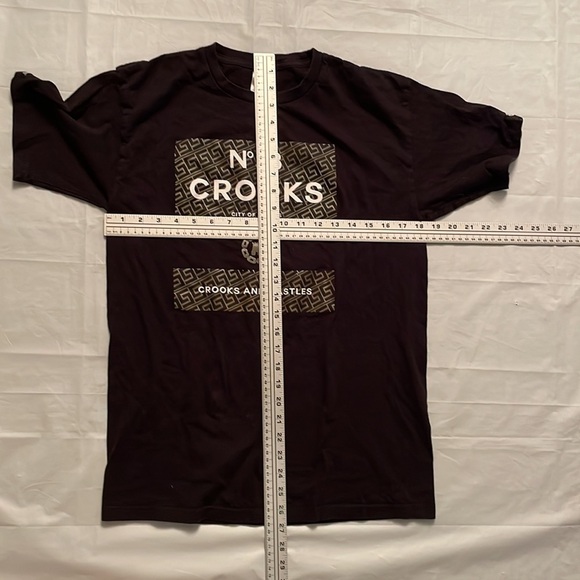 ๐ Men's Crooks & Castles Black Short Sleeve Shirt - Size EUR Medium ๐ - Picture 9 of 10